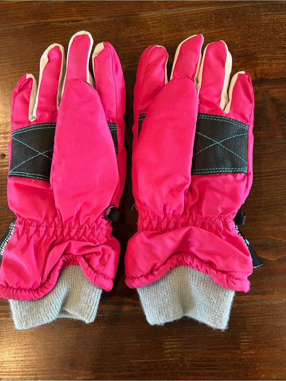 Girls Pink Winter Gloves Thinsulate Size 4-6x